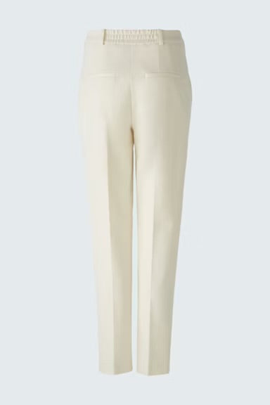 Oui Feylia Trousers Eggnog