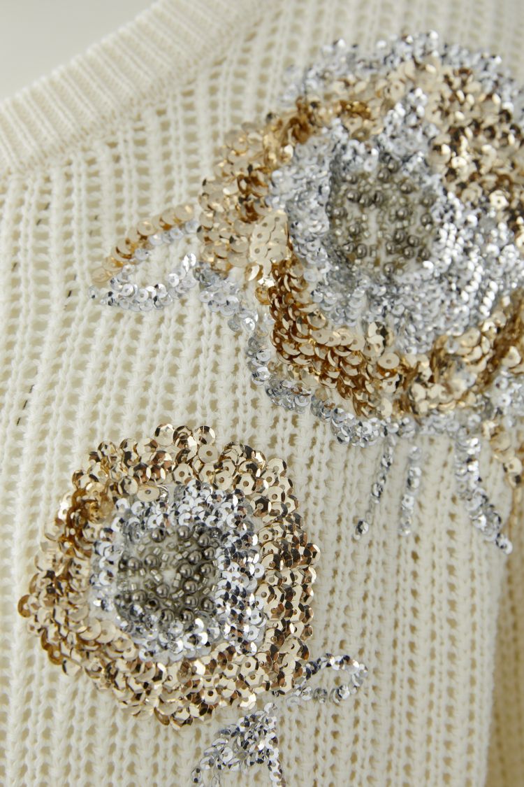 Oui Jumper Sequin Detail
