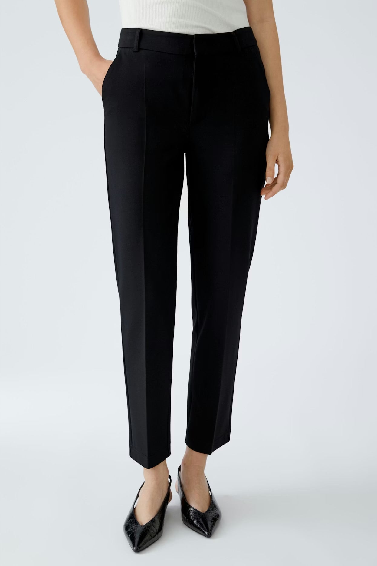 Oui Feylia Trousers Black