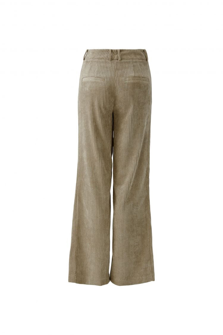 Oui Corduroy Trousers Brindle