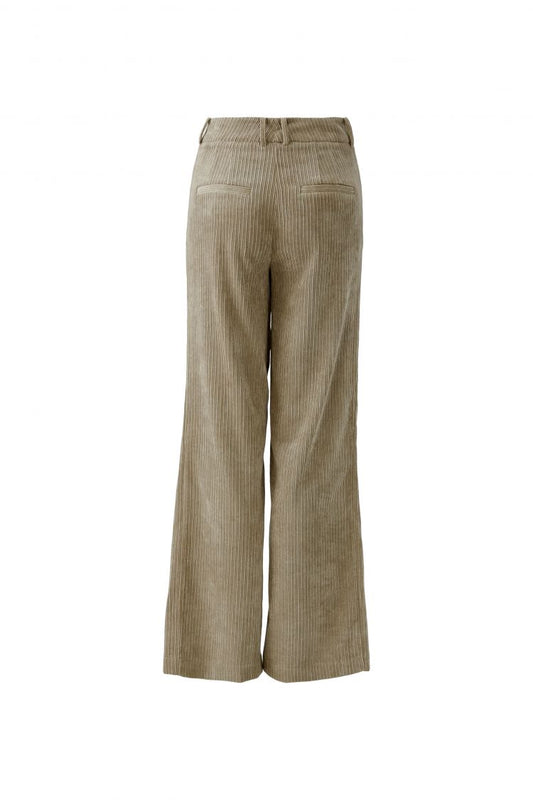 Oui Corduroy Trousers Brindle