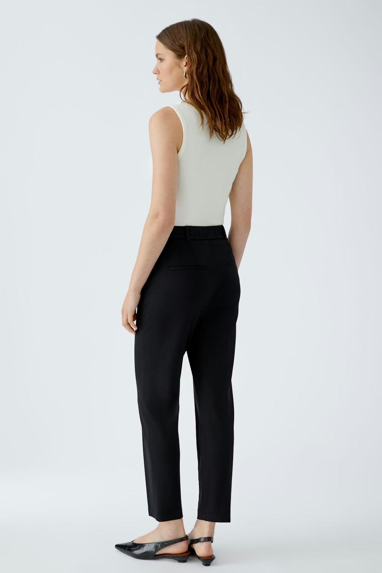 Oui Feylia Trousers Black