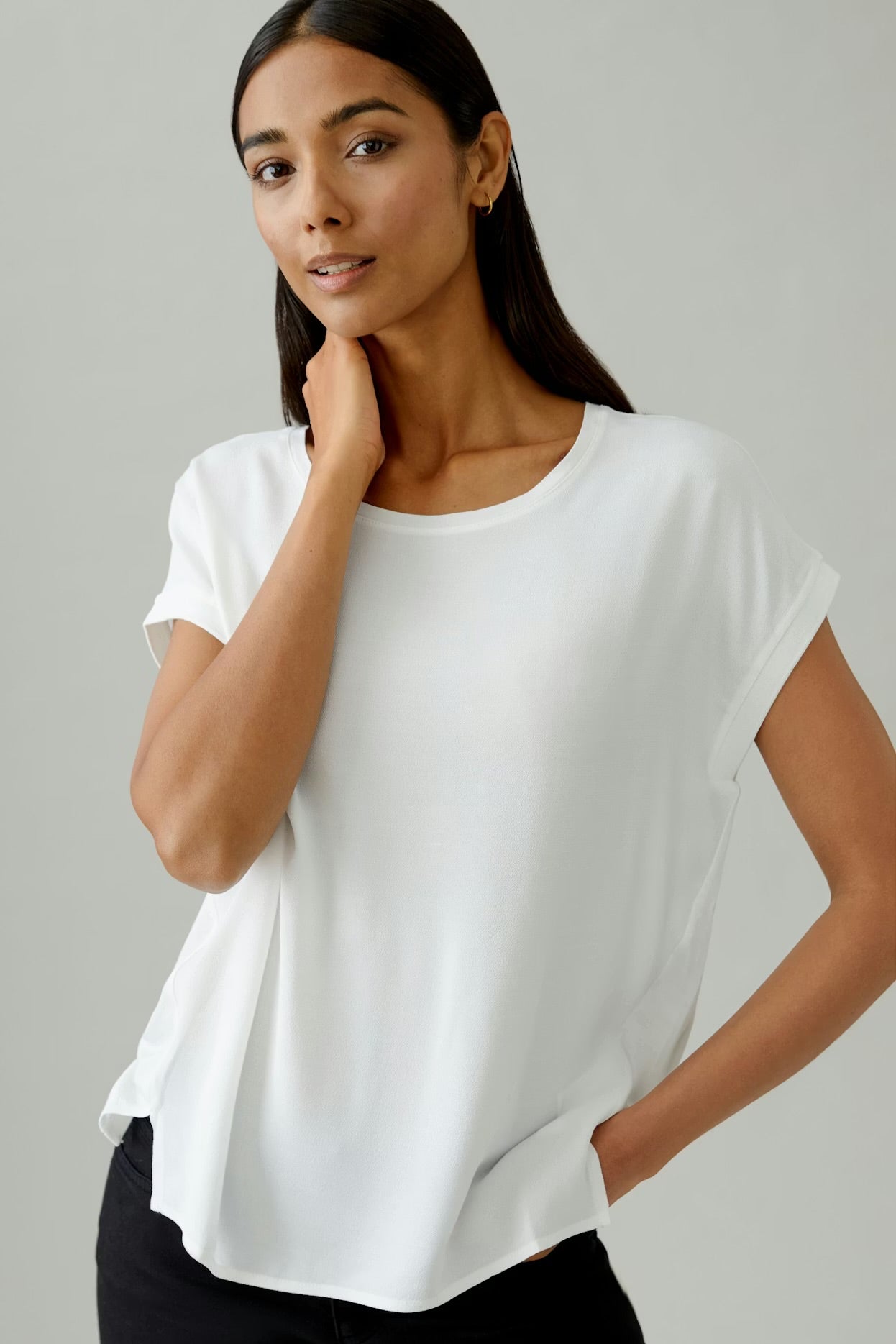 Oui Ayano Blouse Cloud Dancer