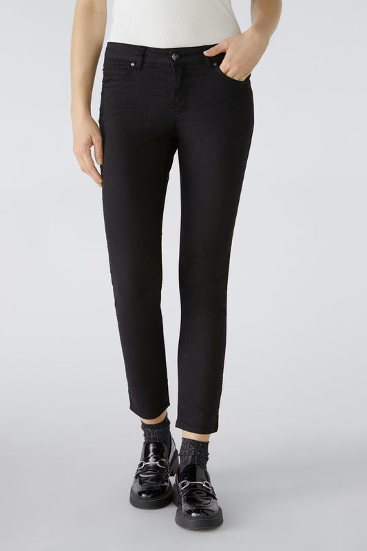 Oui Baxtor Cropped Jeggings Black