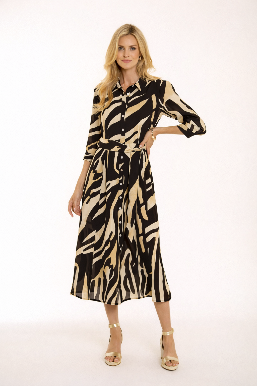 Pomodoro Zebra Print Dress