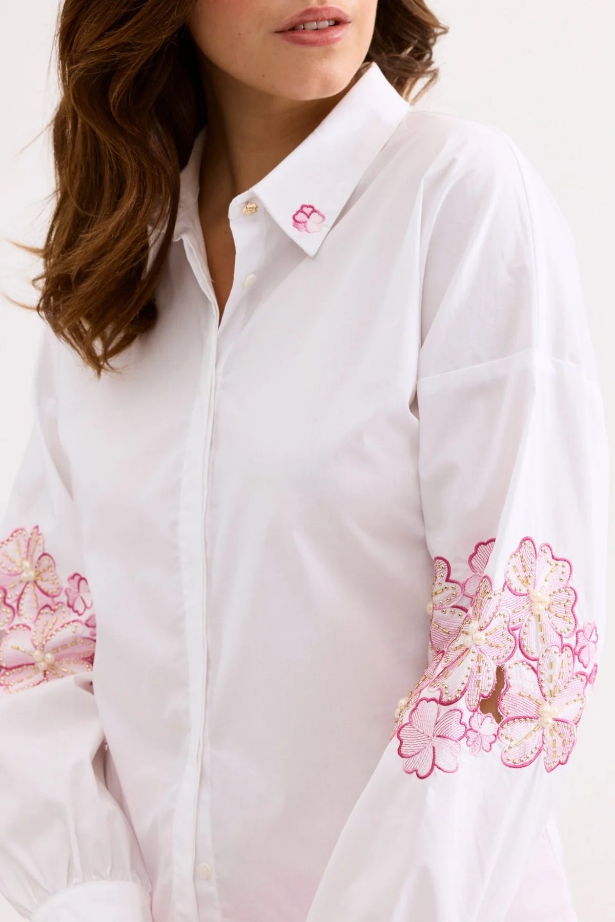 Leo & Ugo Floral Detail Shirt