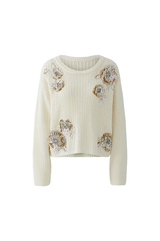 Oui Jumper Sequin Detail