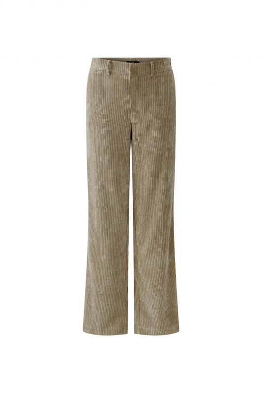 Oui Corduroy Trousers Brindle
