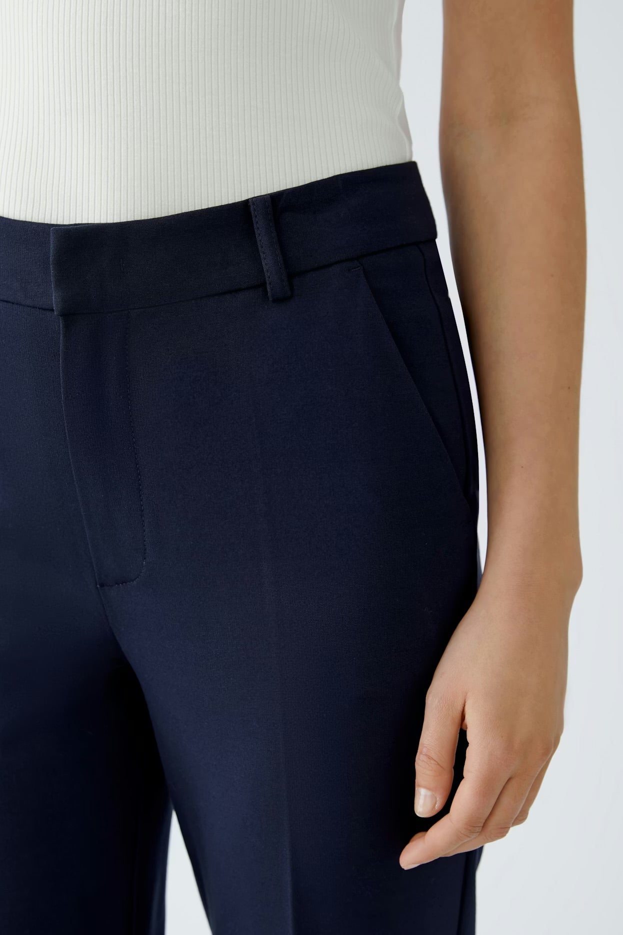 Oui Feylia Trousers Navy