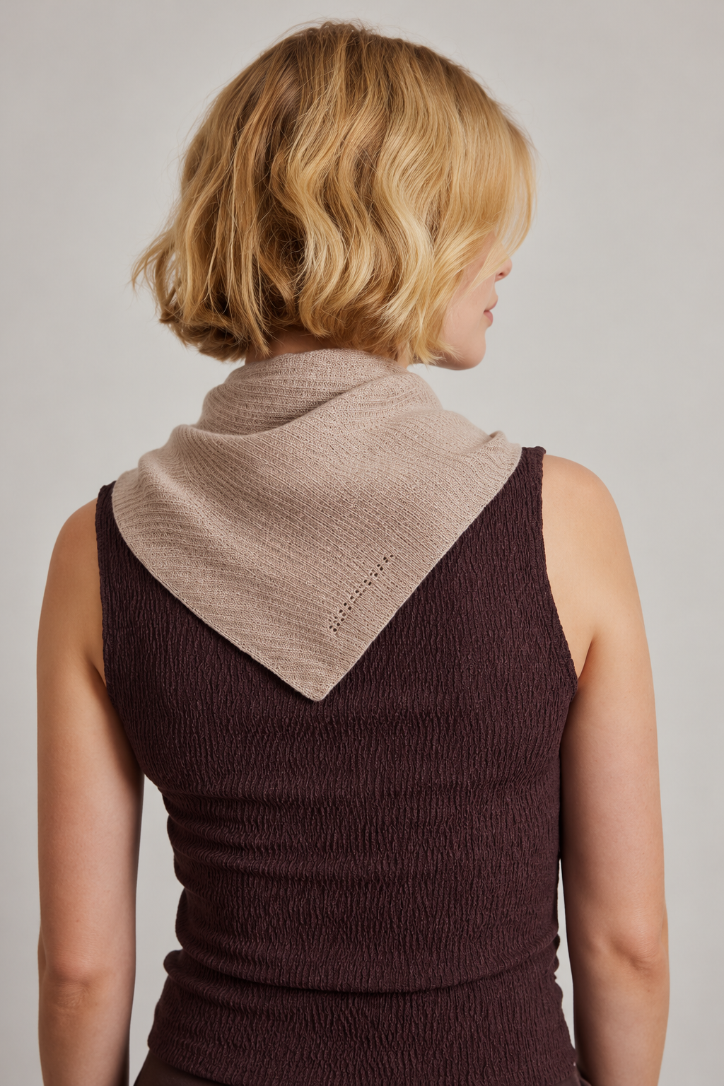 Merino Wool Triangular Scarf