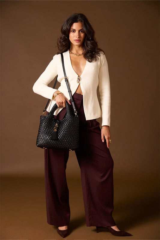 Suky Medium Woven Crossbody