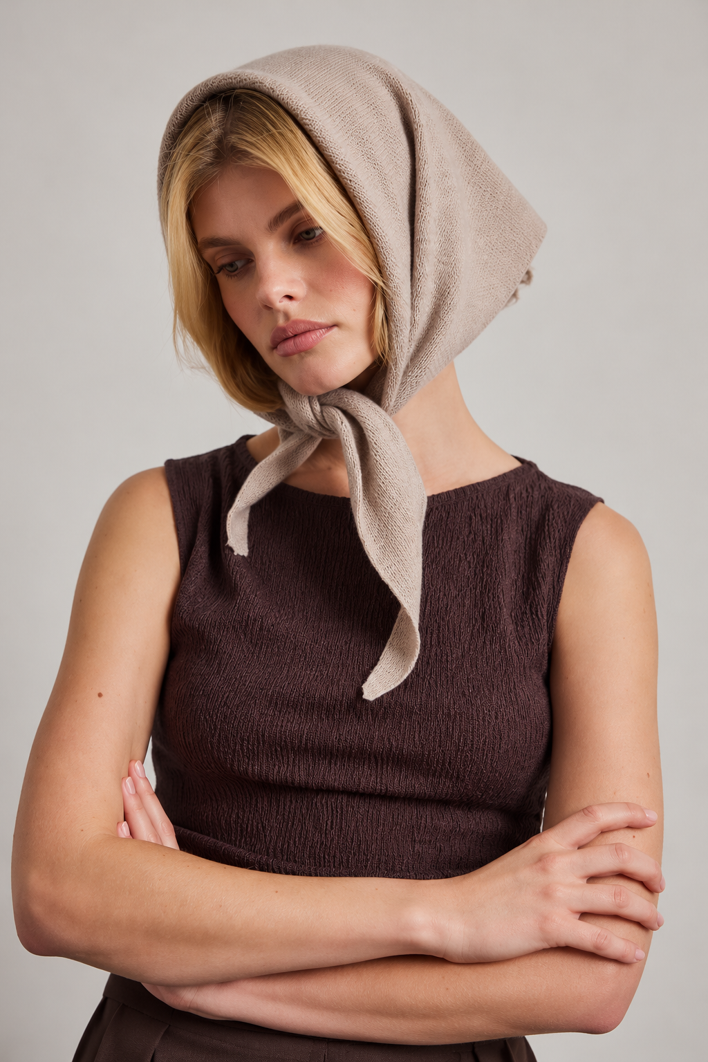 Merino Wool Triangular Scarf