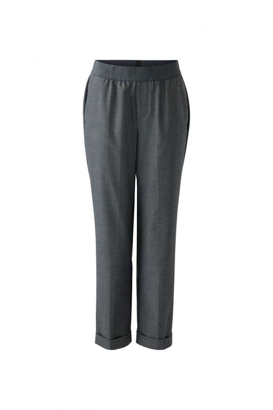 Oui Pull On Trousers Grey