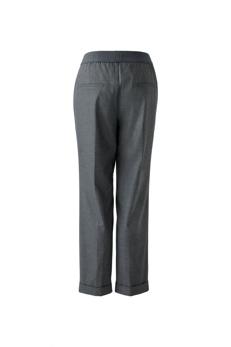 Oui Pull On Trousers Grey